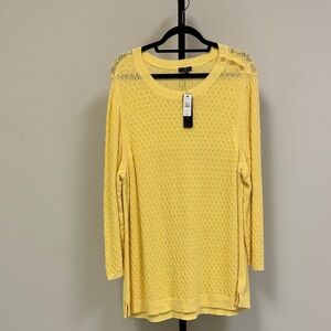 Talbots Yellow Women's Crew Neck Sweater